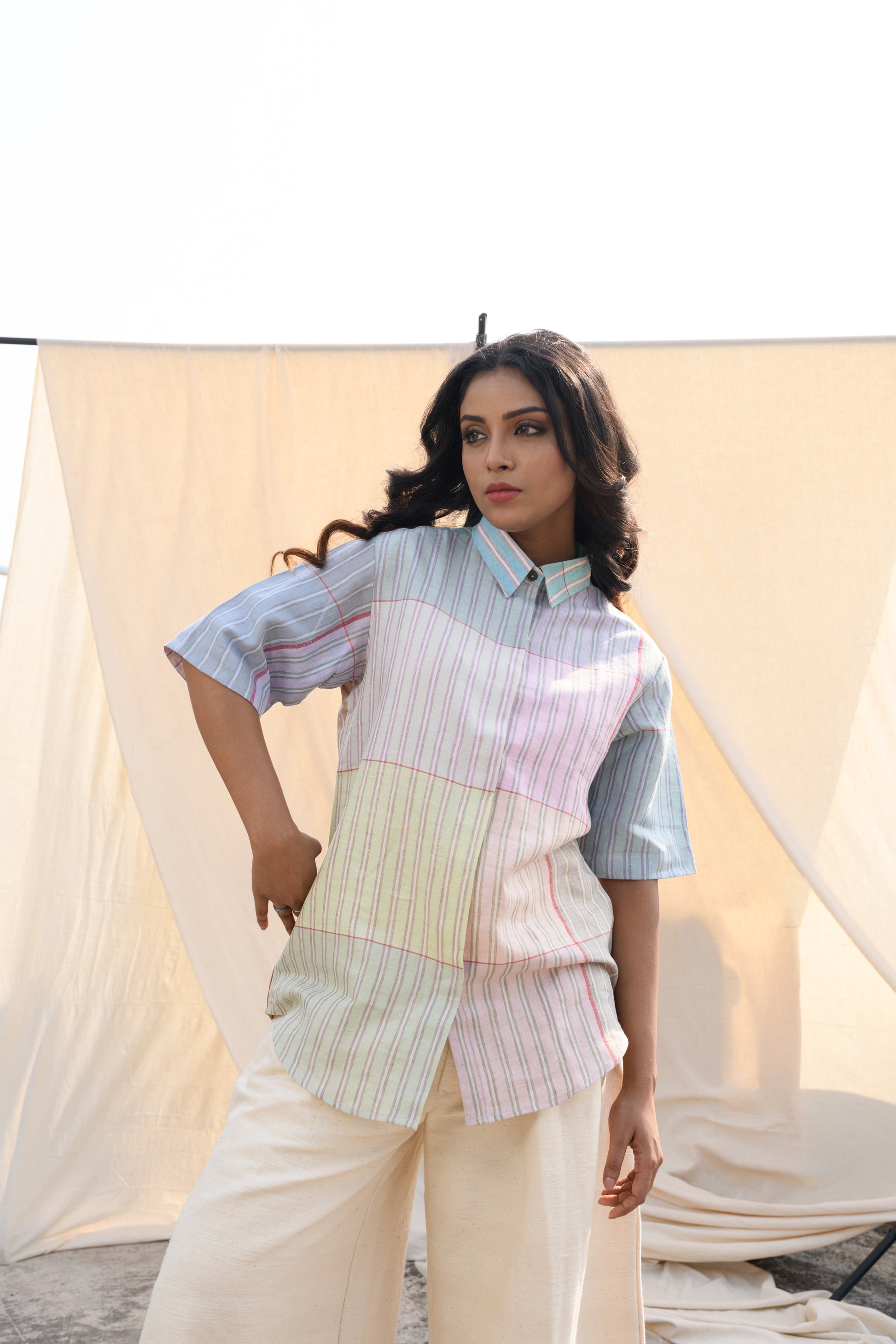 Linen Dew Drift - Pure Linen Shirt