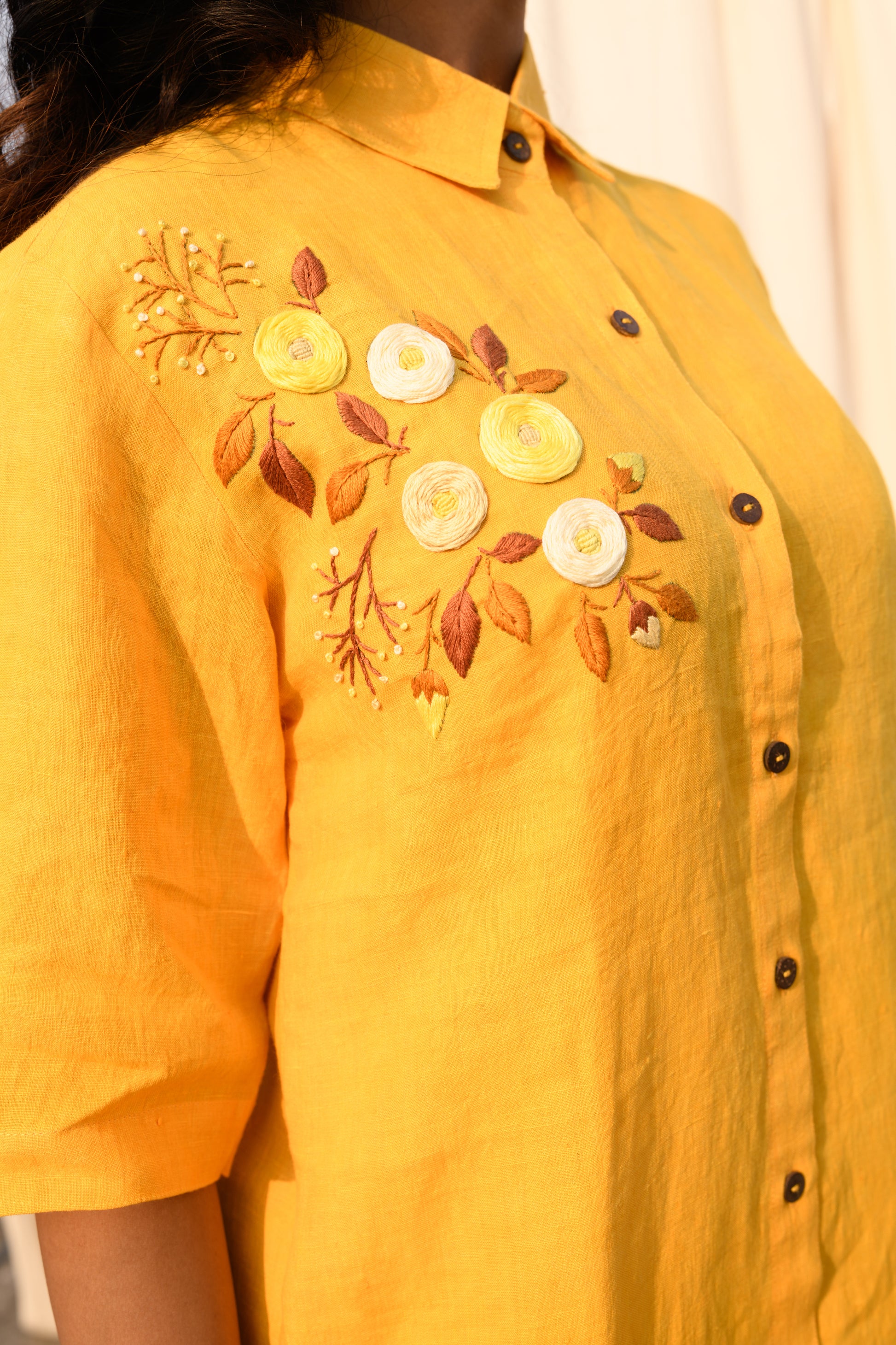 Sunlily - Handloom linen dress