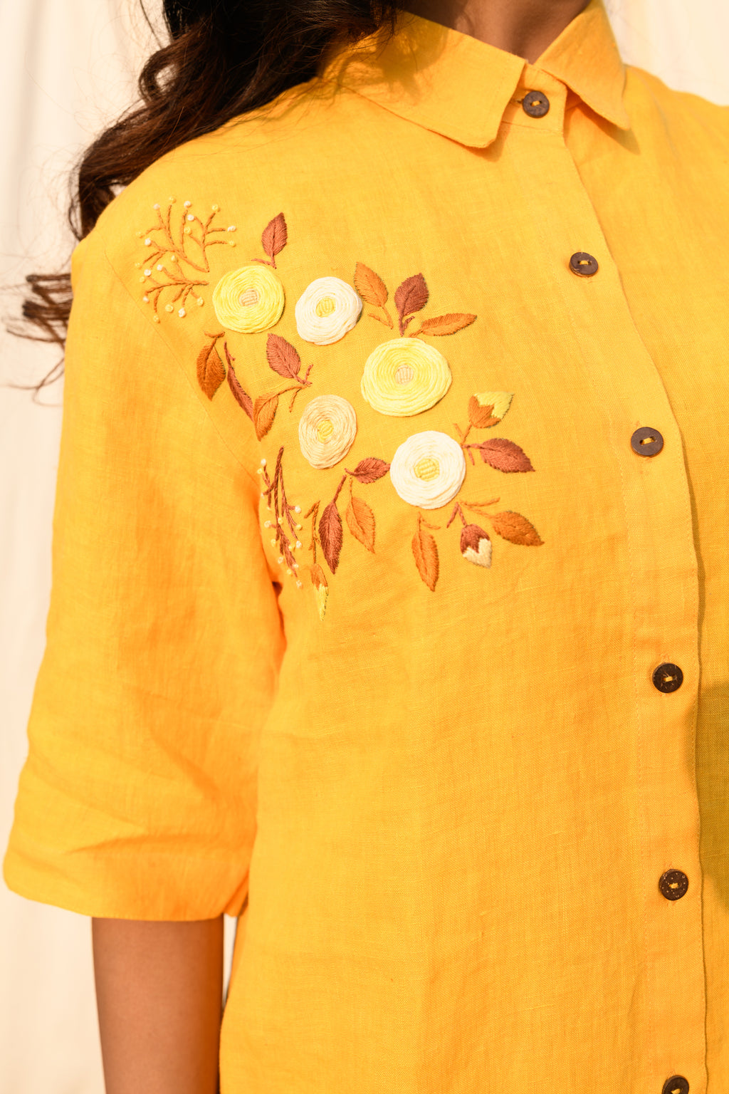 Sunlily - Handloom linen dress