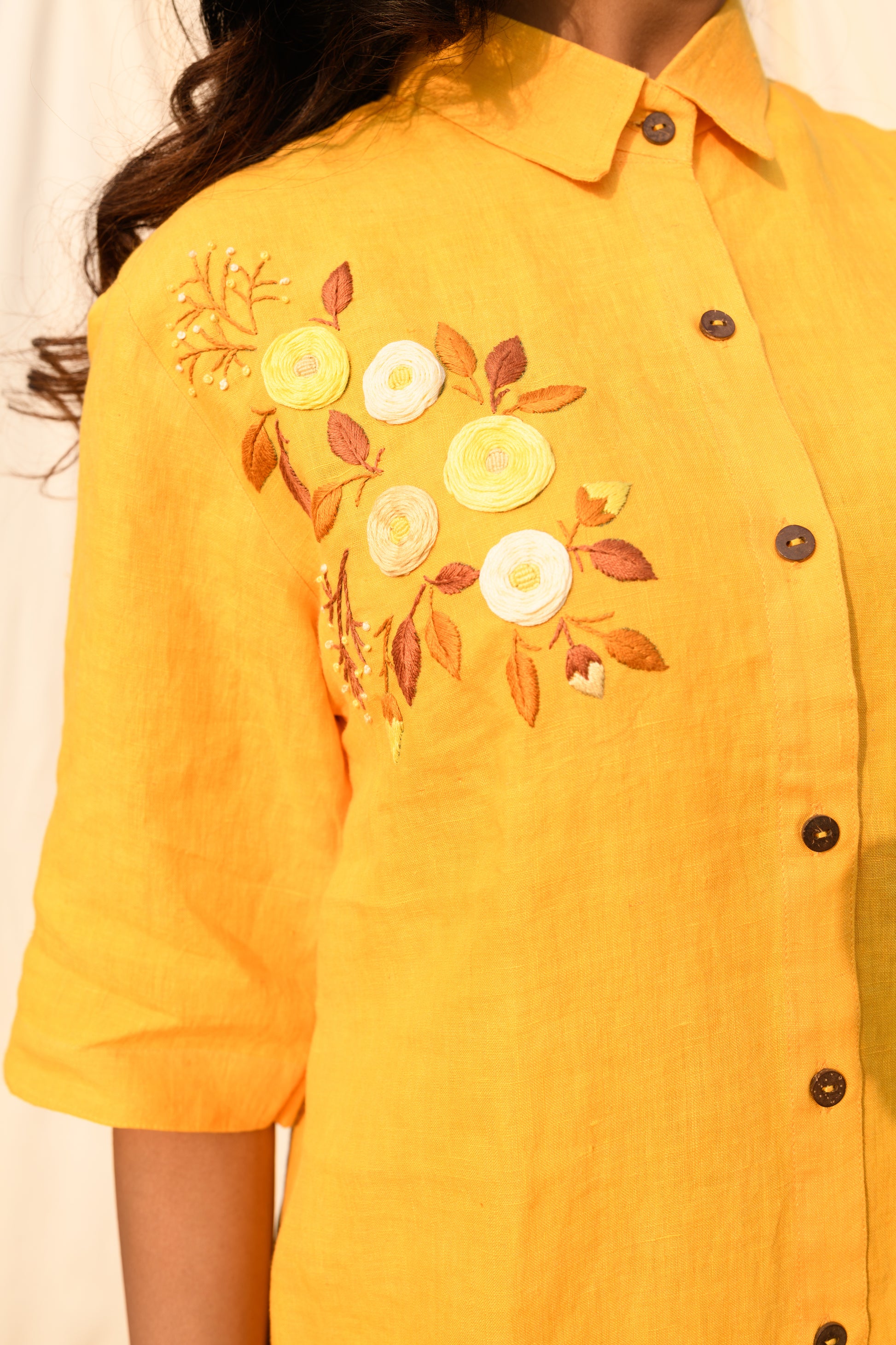 Sunlily - Handloom linen dress