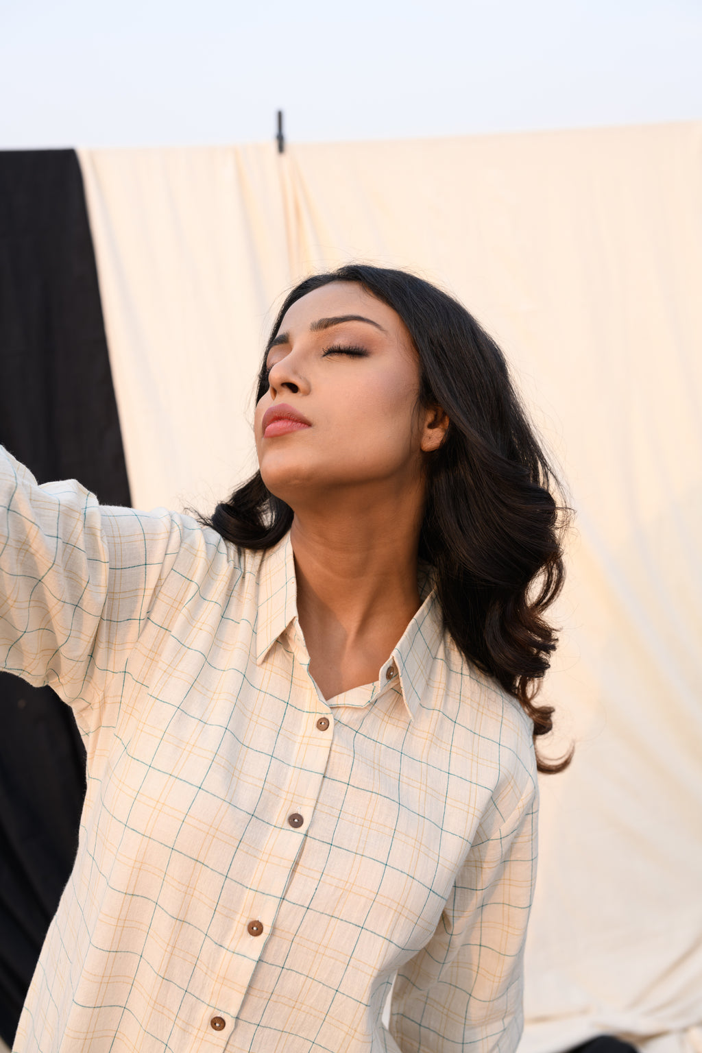 Pocket Poetry - Handloom shirt-dress