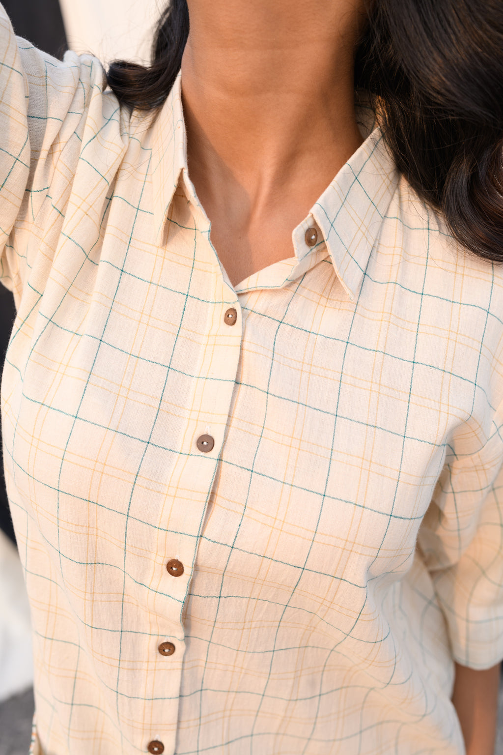 Pocket Poetry - Handloom shirt-dress