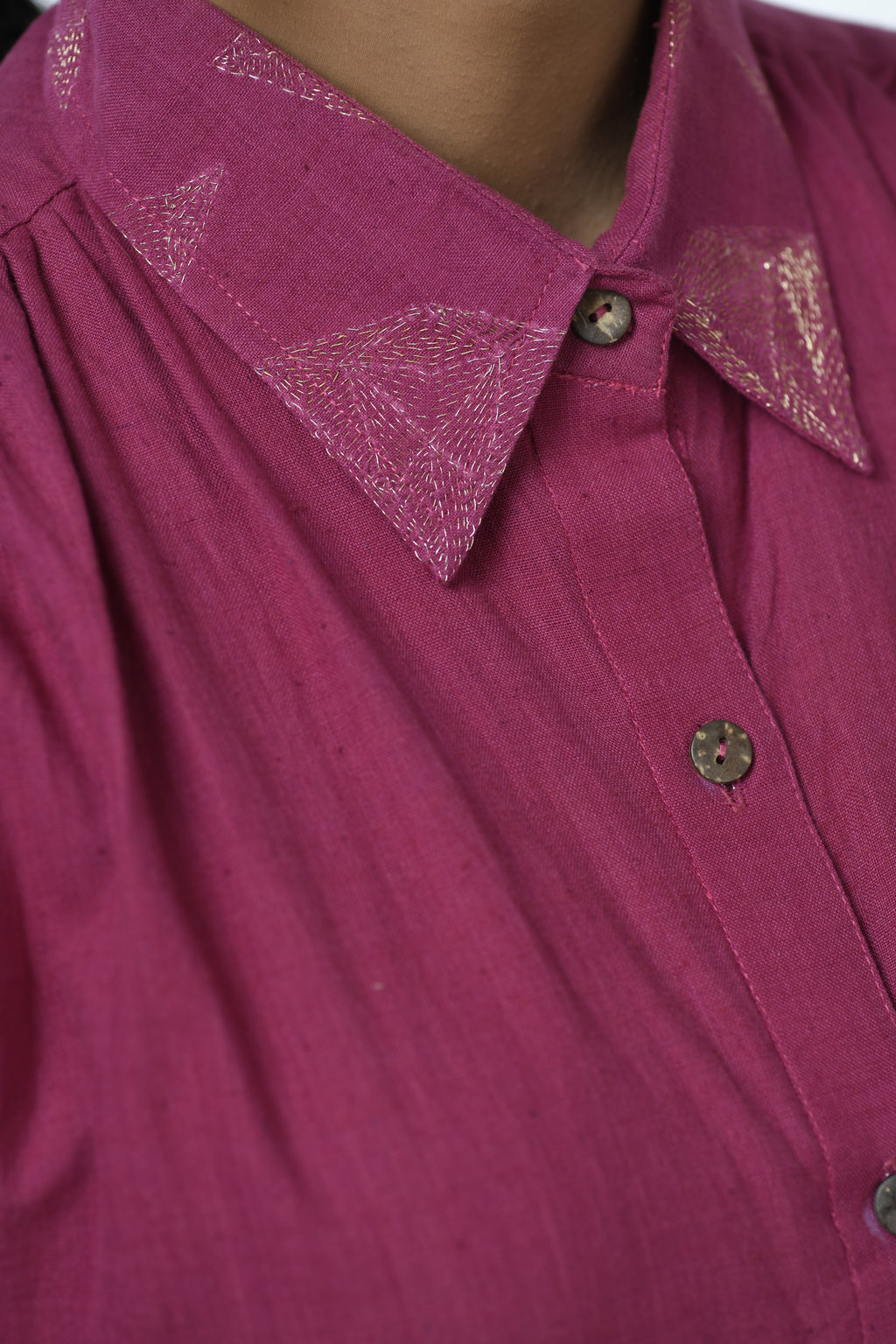 Amethyst Glow - Handwoven tiered dress