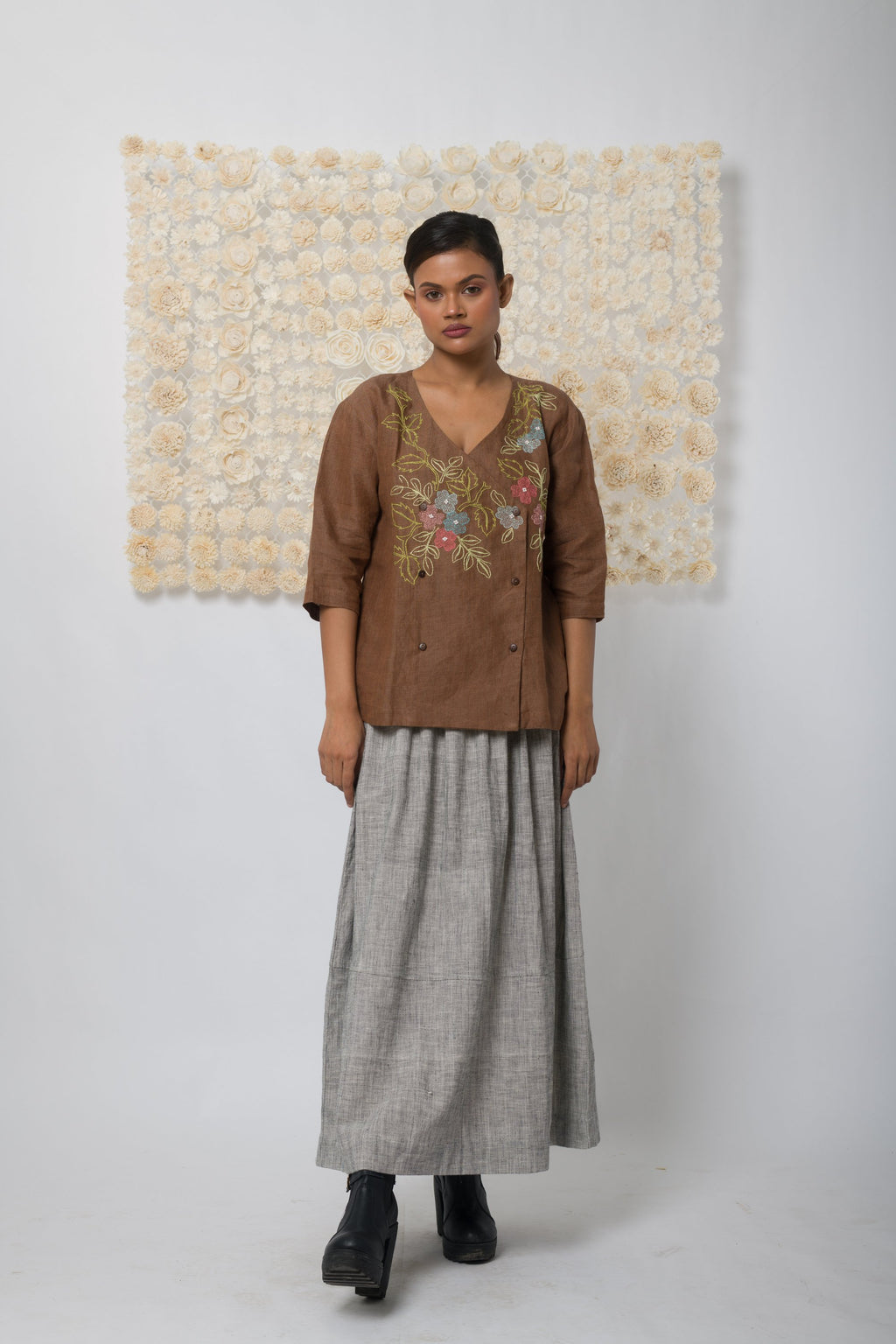 Embrace  - Handwoven Linen Top