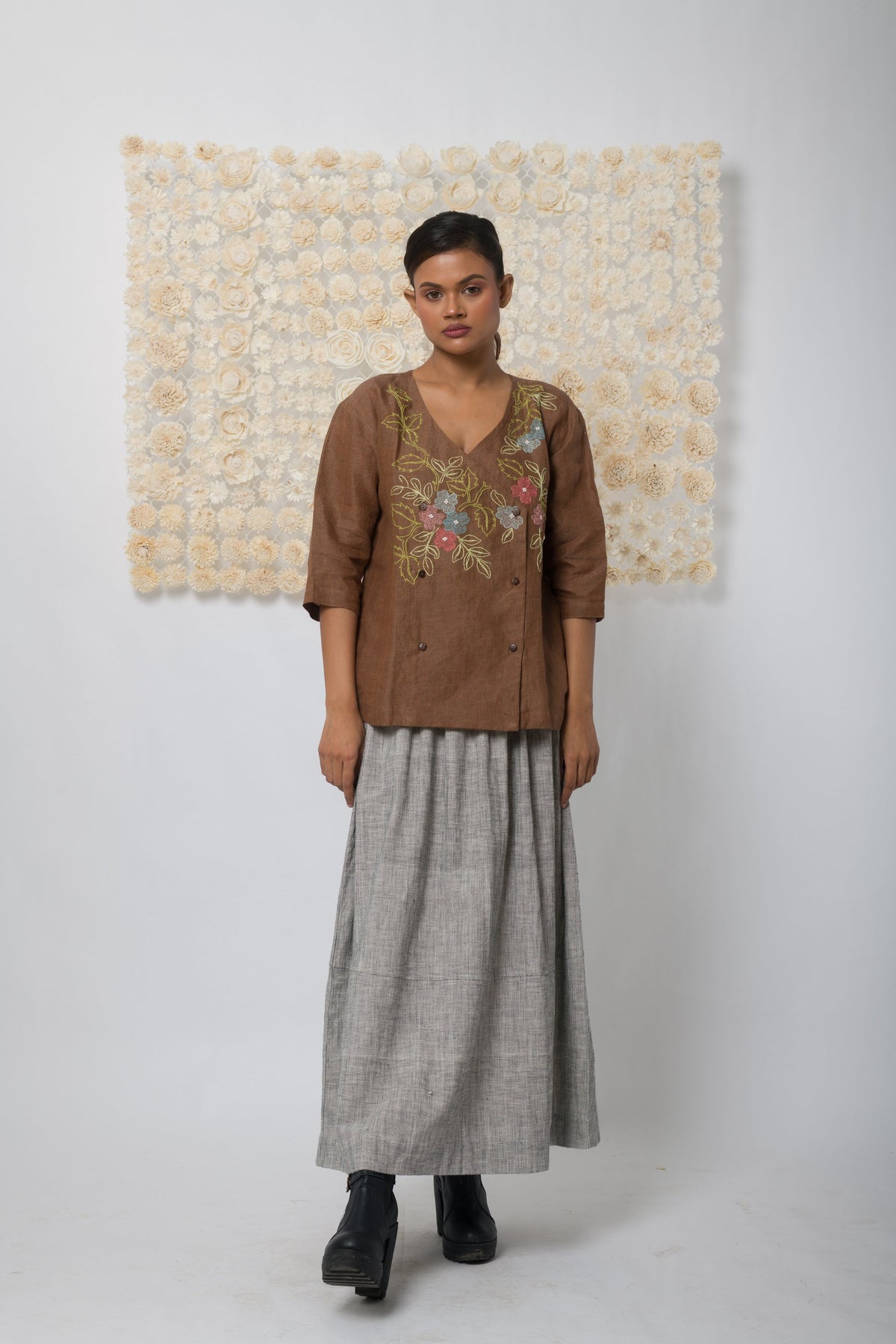 Embrace  - Handwoven Linen Top