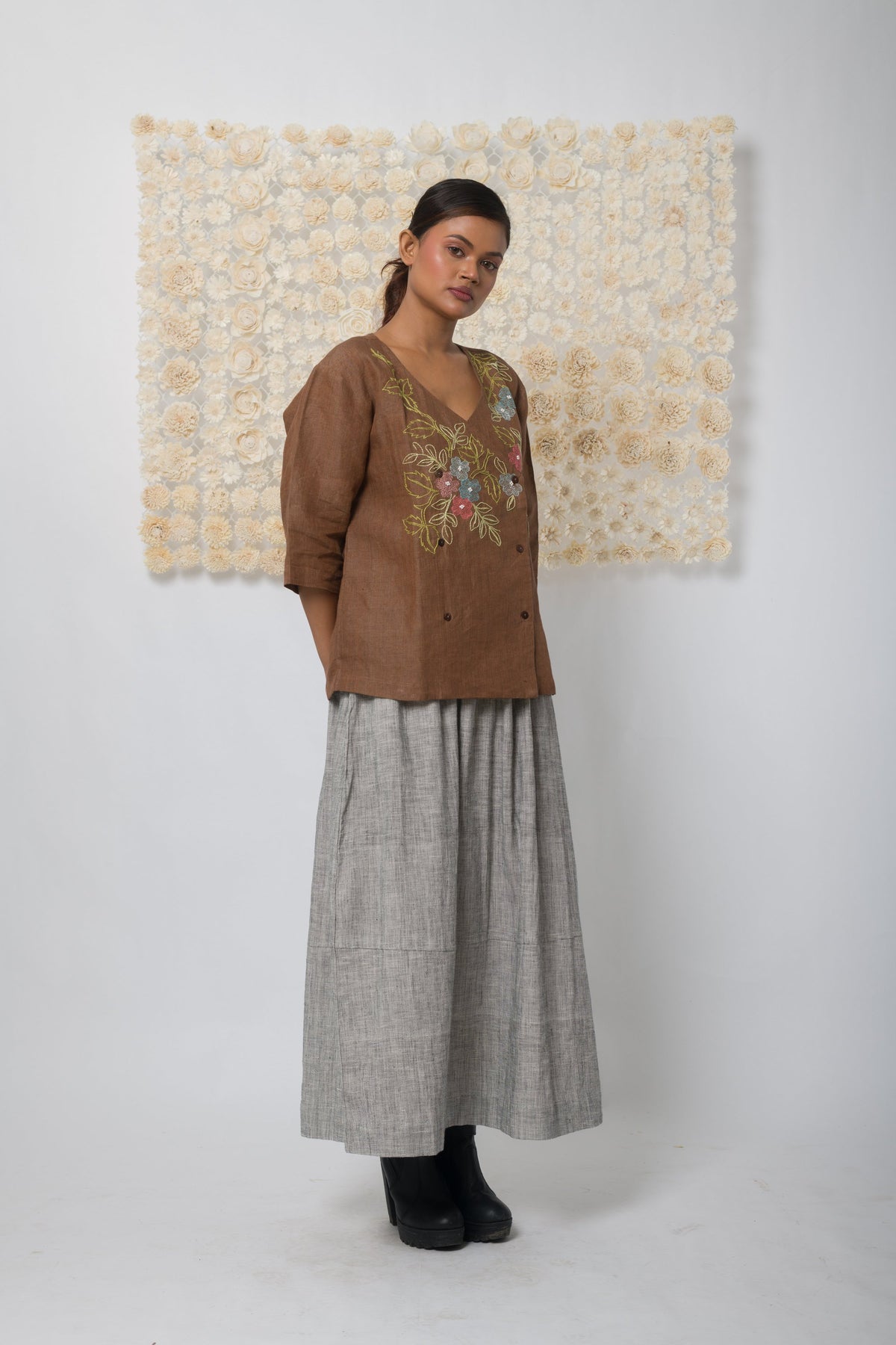 Embrace  - Handwoven Linen Top