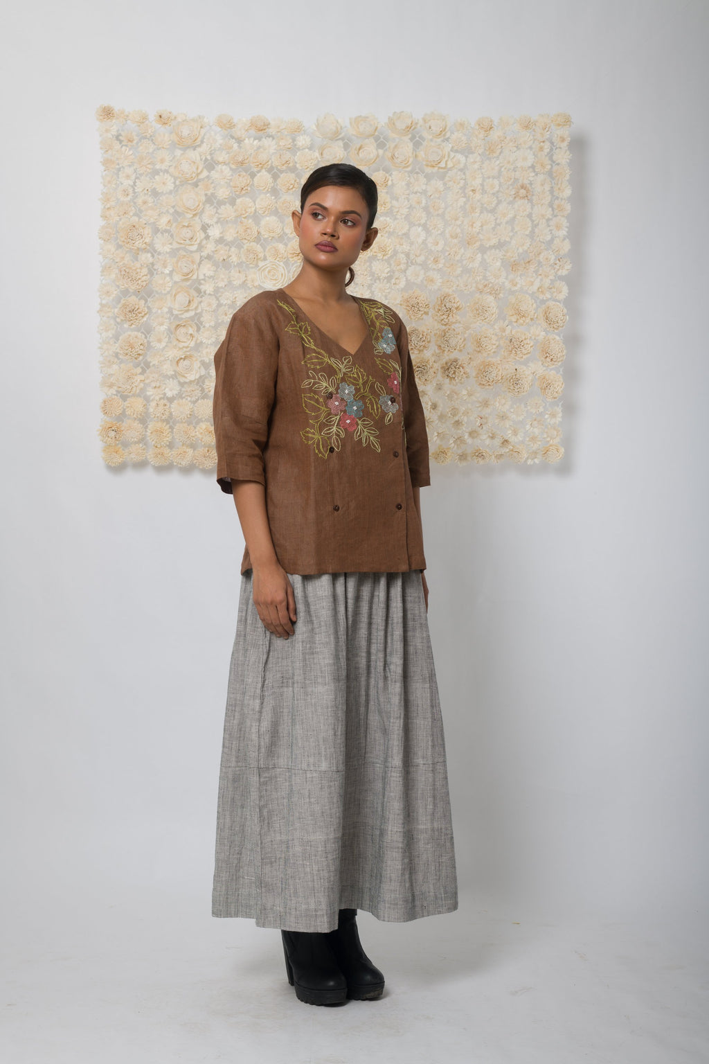 Embrace  - Handwoven Linen Top