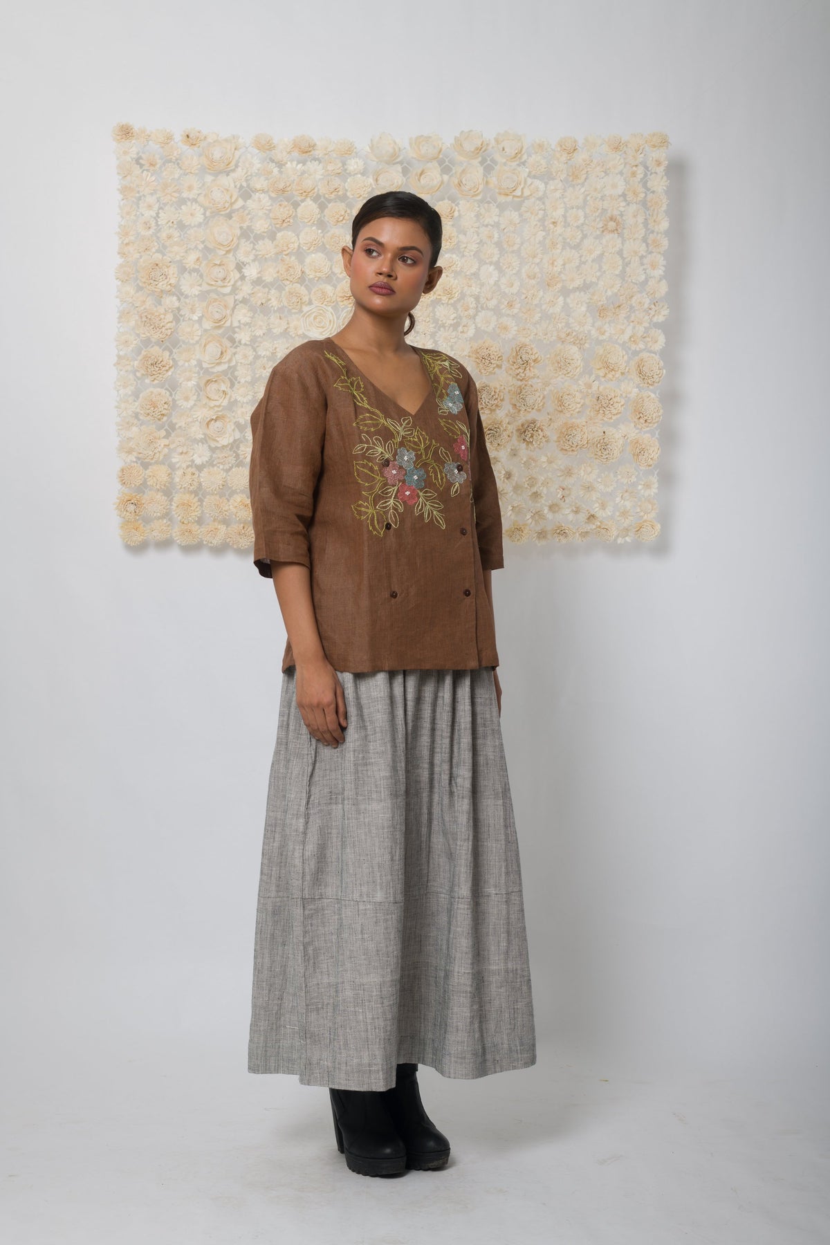 Embrace  - Handwoven Linen Top