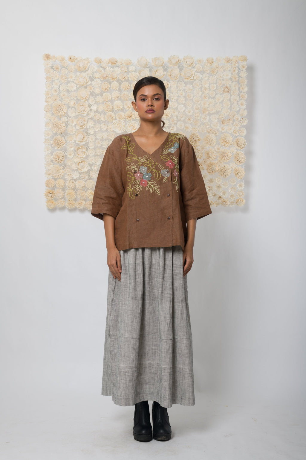 Embrace  - Handwoven Linen Top
