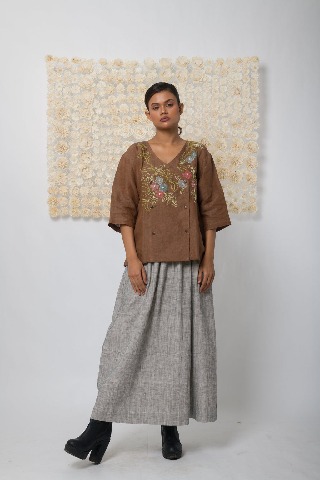Embrace  - Handwoven Linen Top