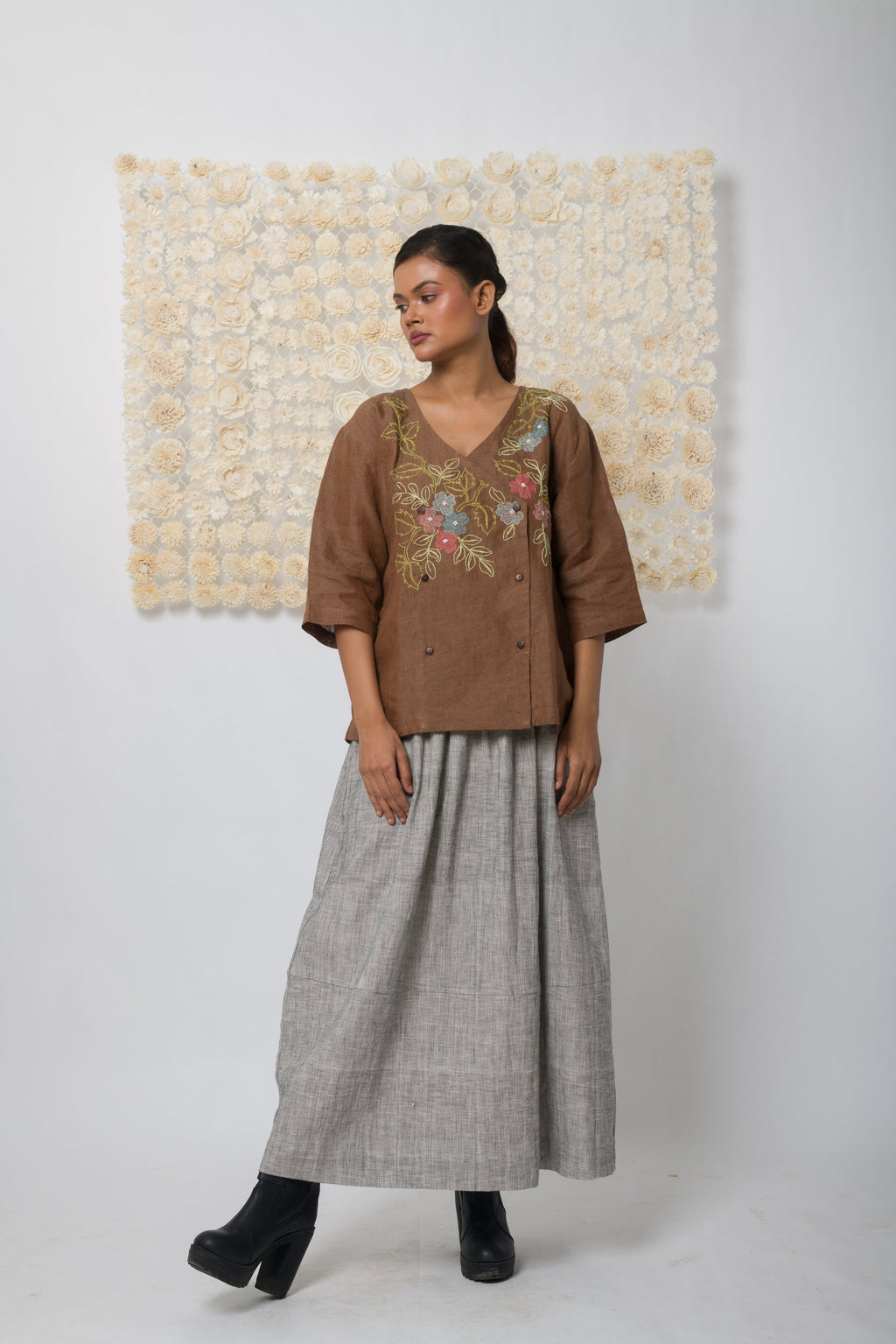 Embrace  - Handwoven Linen Top