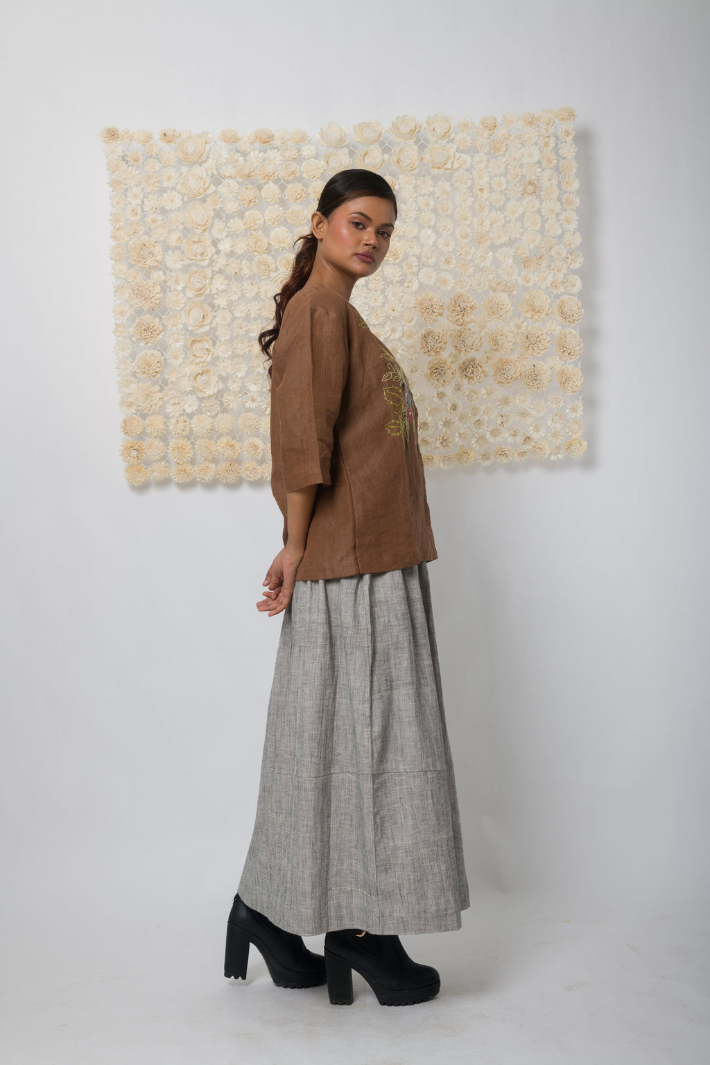 Embrace  - Handwoven Linen Top