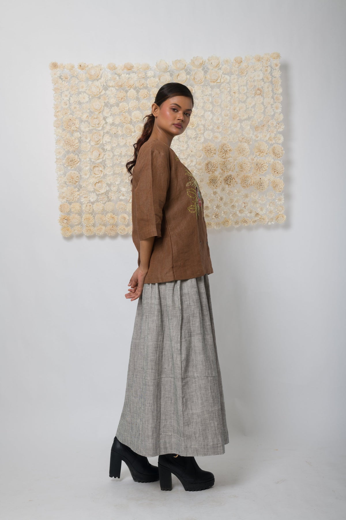 Embrace  - Handwoven Linen Top
