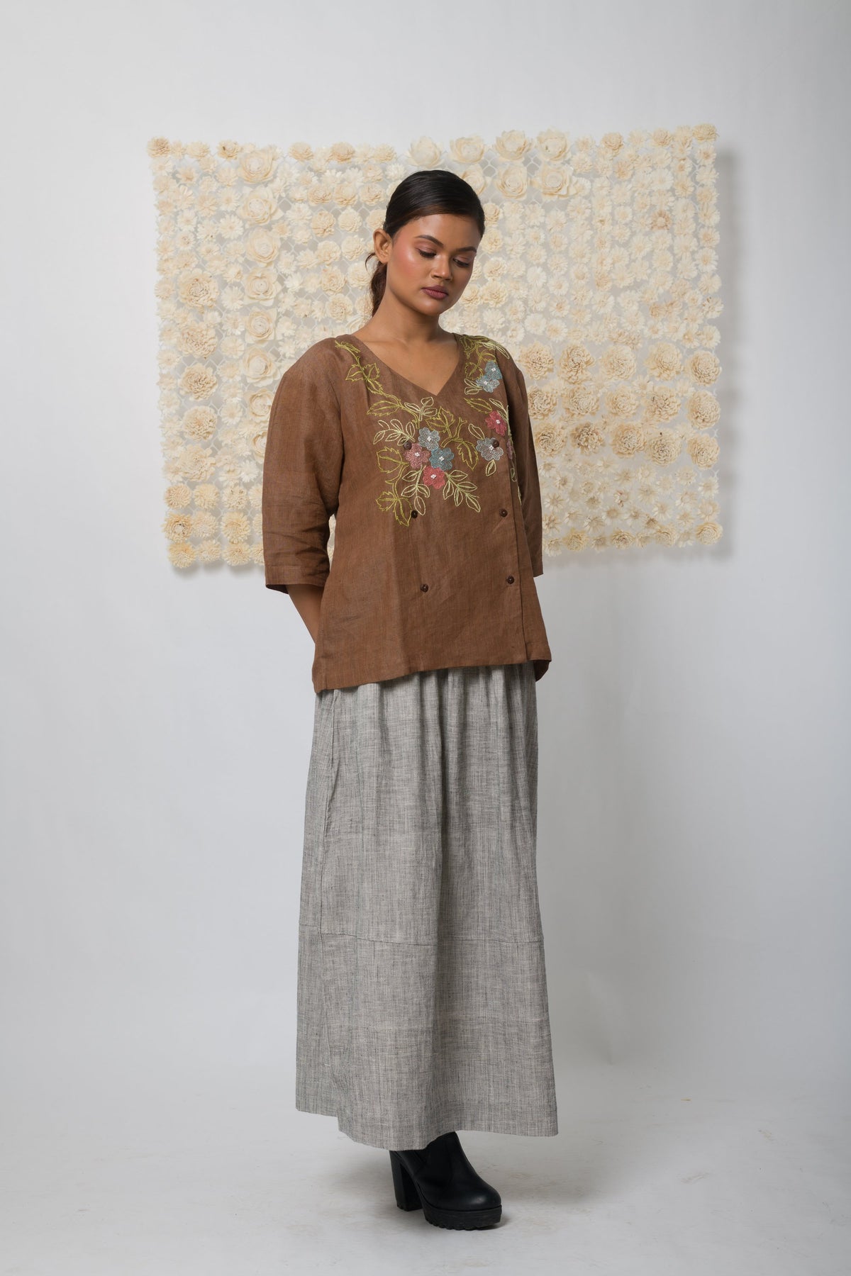 Embrace  - Handwoven Linen Top