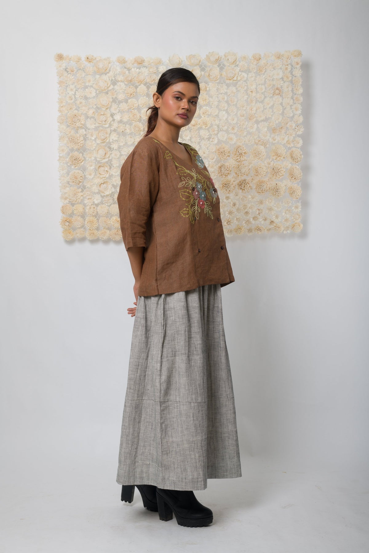 Embrace  - Handwoven Linen Top