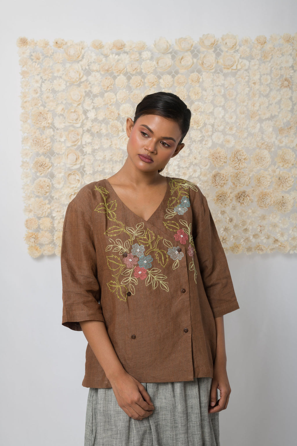 Embrace  - Handwoven Linen Top