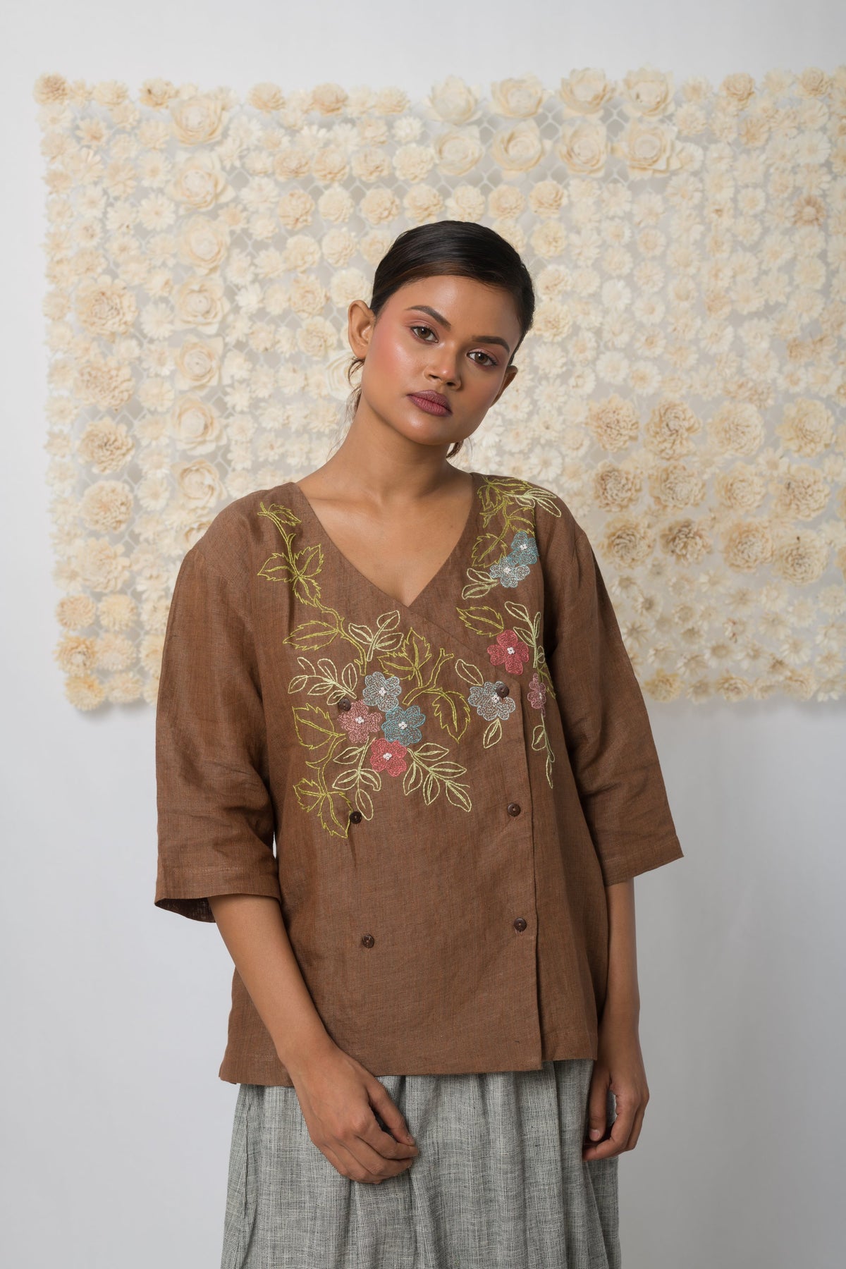 Embrace  - Handwoven Linen Top
