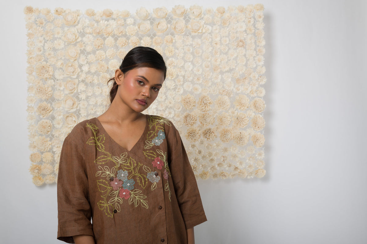 Embrace  - Handwoven Linen Top