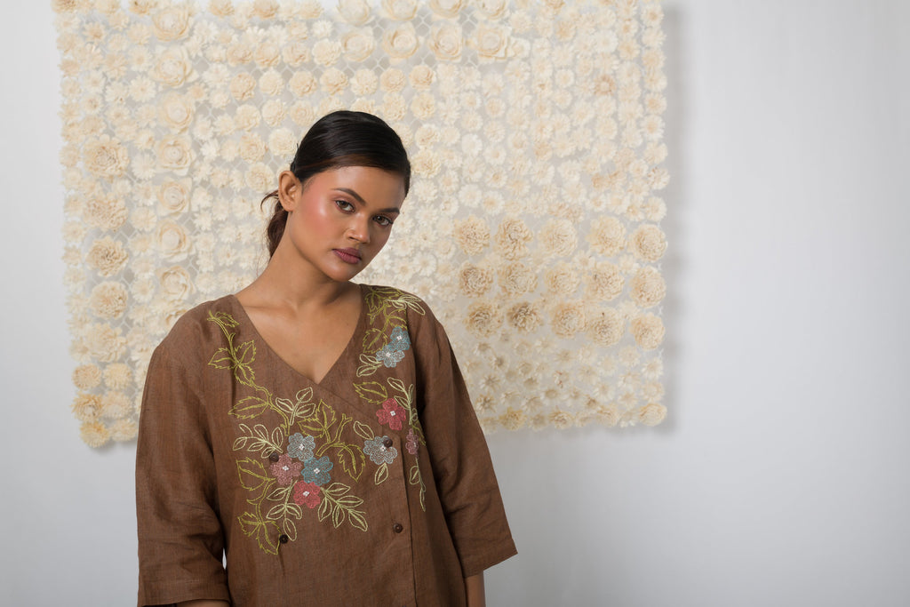 Embrace  - Handwoven Linen Top