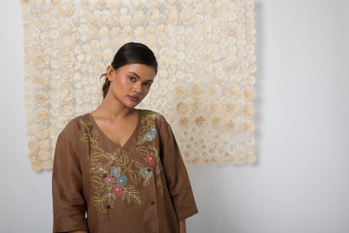 Embrace  - Handwoven Linen Top