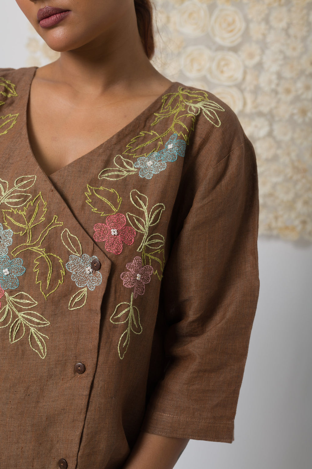 Embrace  - Handwoven Linen Top
