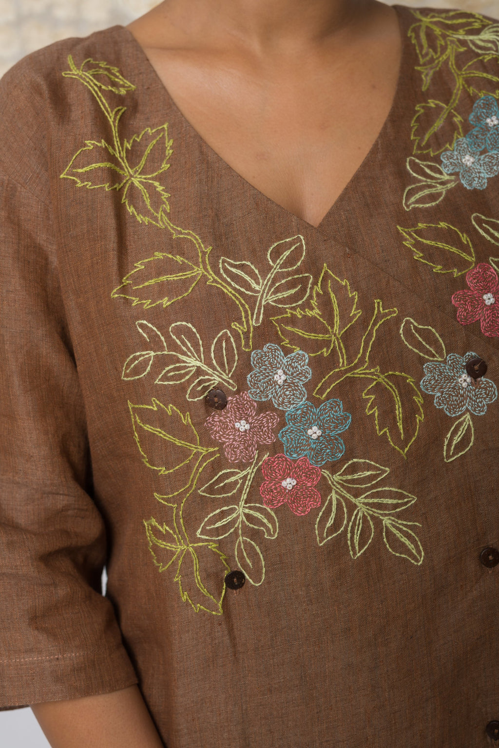Embrace  - Handwoven Linen Top