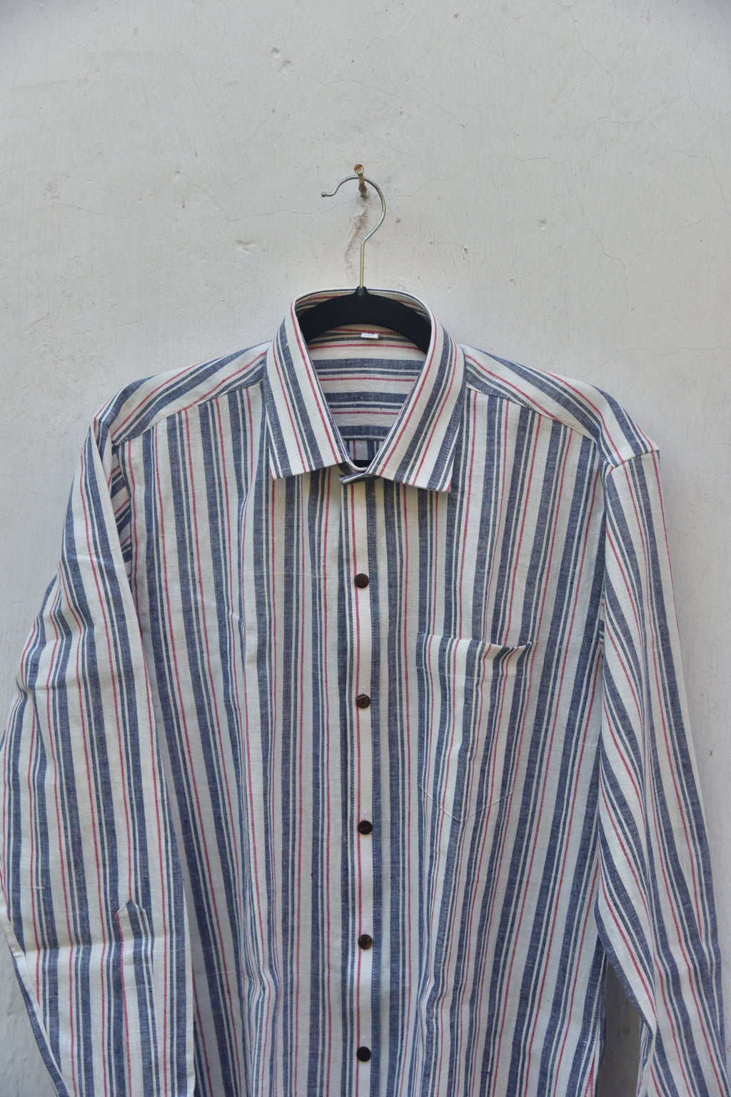 Blue and white stripes - Handloom Cotton Shirt