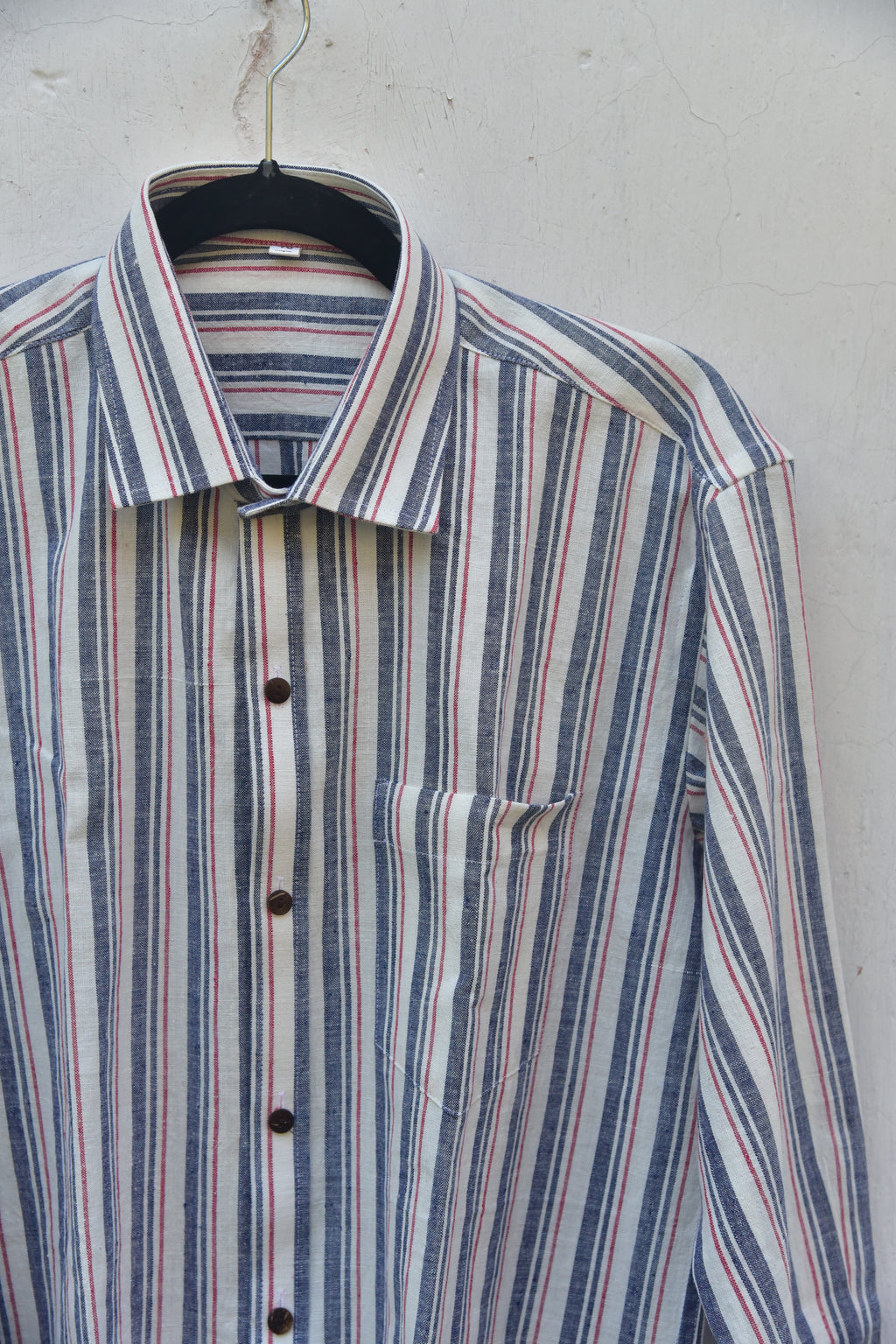 Blue and white stripes - Handloom Cotton Shirt