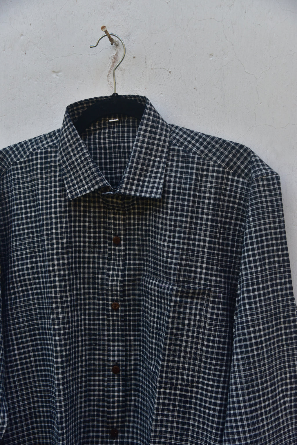 Dark Grey Checks - Handloom Cotton Shirt