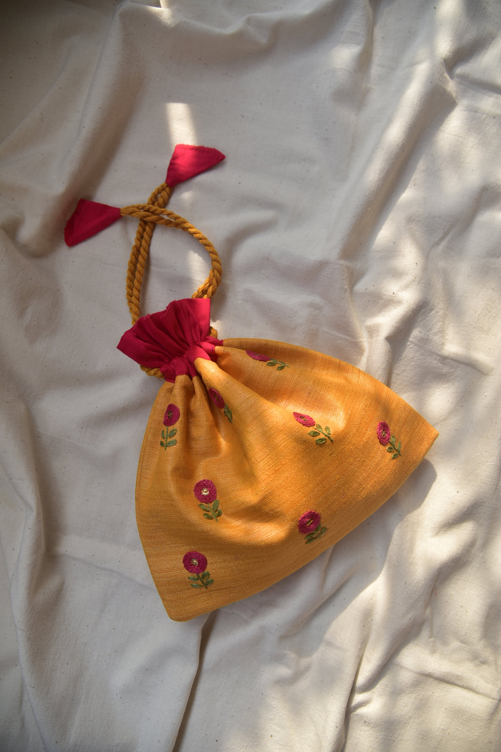 Basanti - Silk cotton potli
