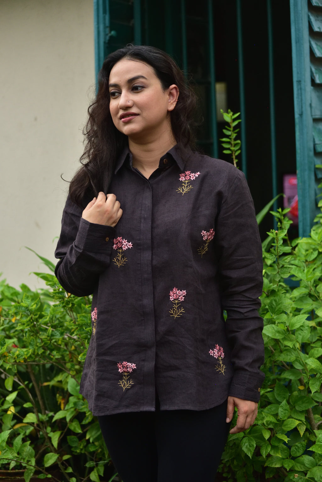 Sunkissed Peonies - Linen by linen shirts image 5