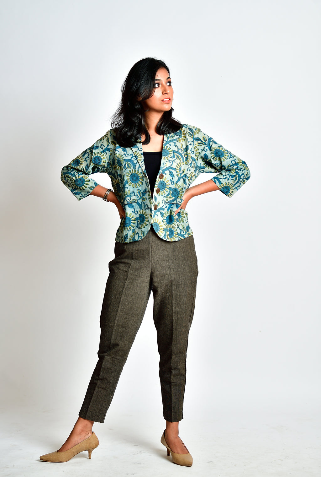 Aaronyak - cotton blazer - sunflower image 1