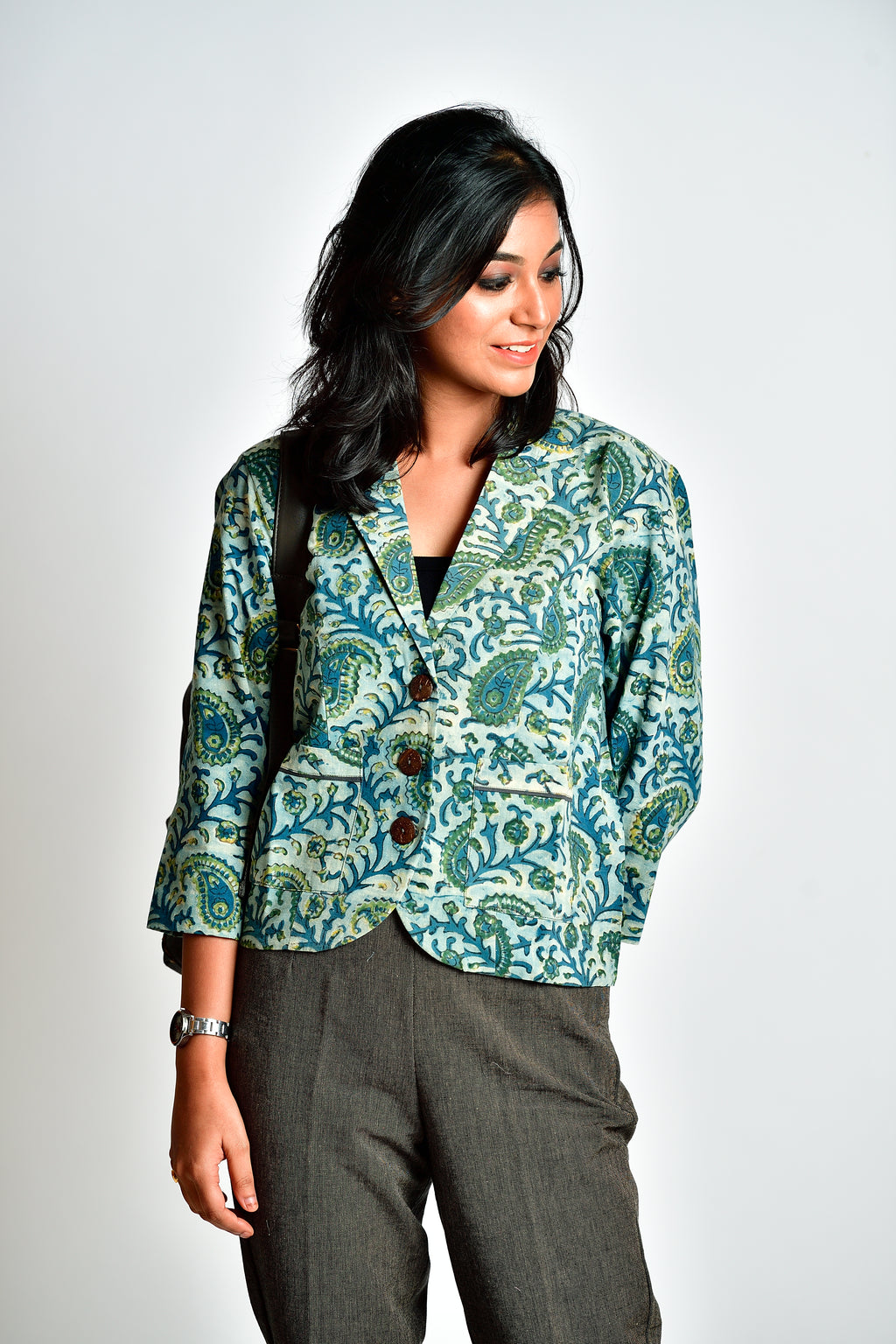 Aaronyak - cotton blazer - peisley image 0