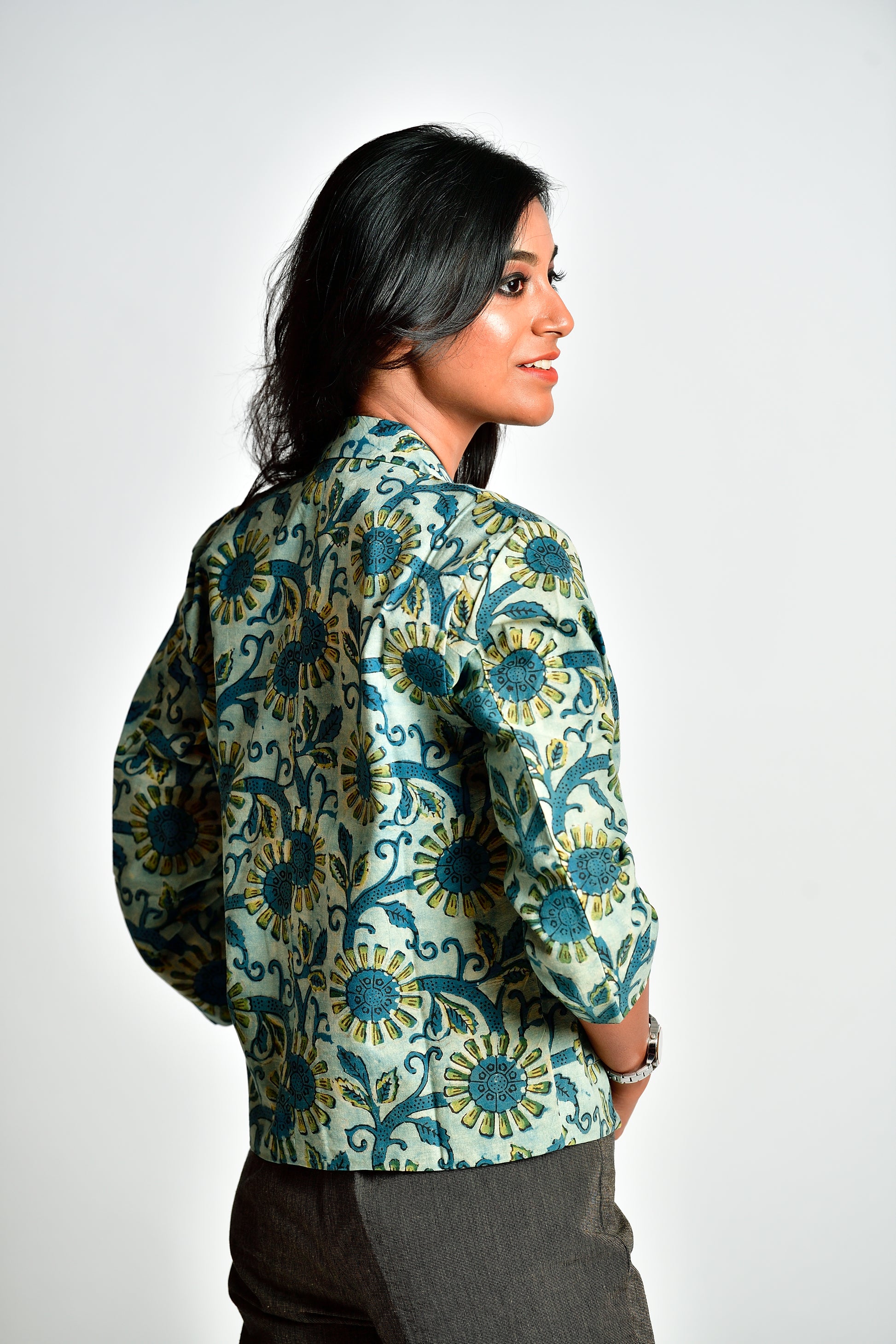 Aaronyak - cotton blazer - sunflower image 6