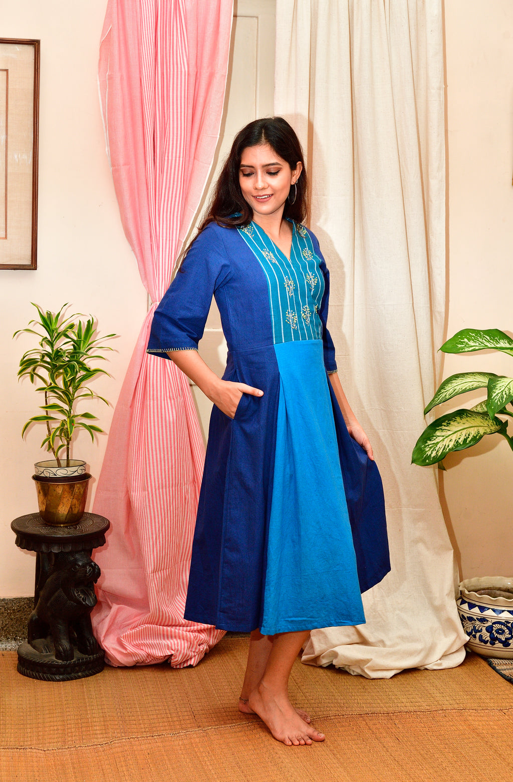 Maheswari - handloom cotton dress image 7