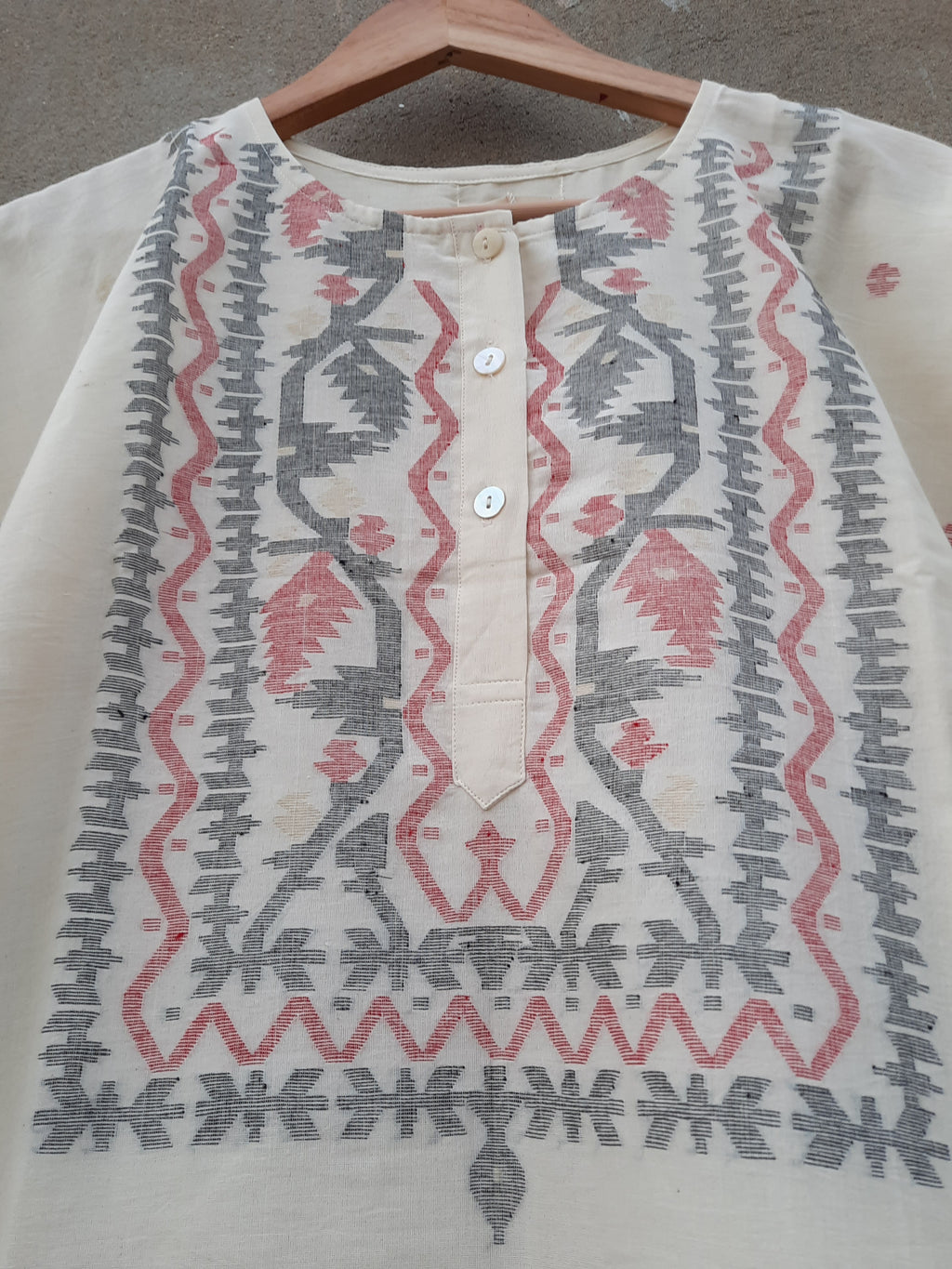 Kimono dress - Ivory image 8