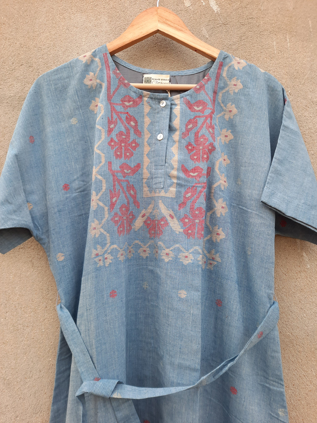 Khadi Jamdani - Kimono dress image 10