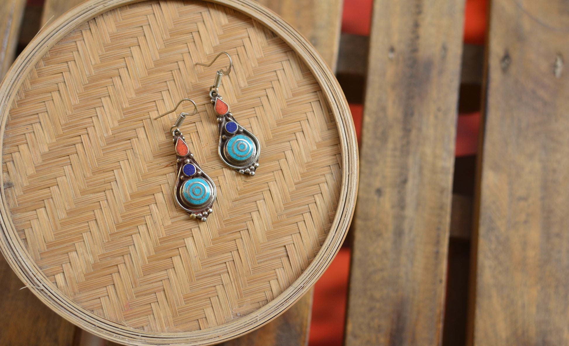 Tibetan earrings - Chakra image 0