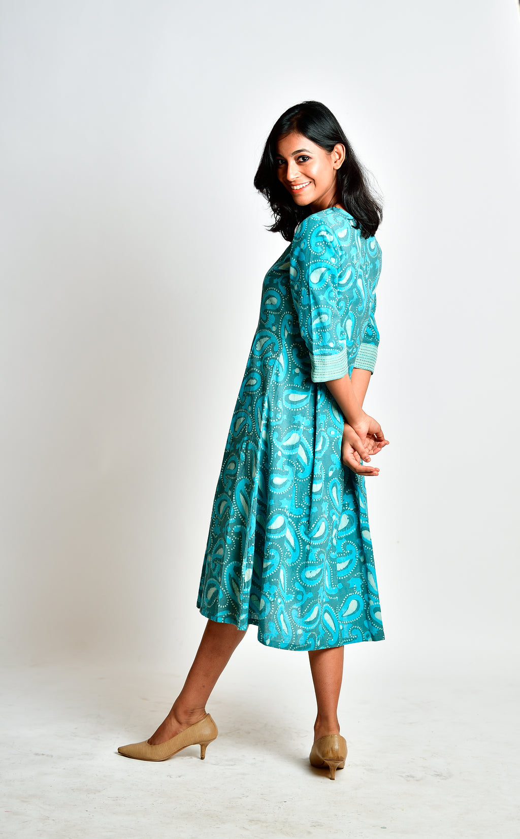 Barkha - Handblock printed dress image 8