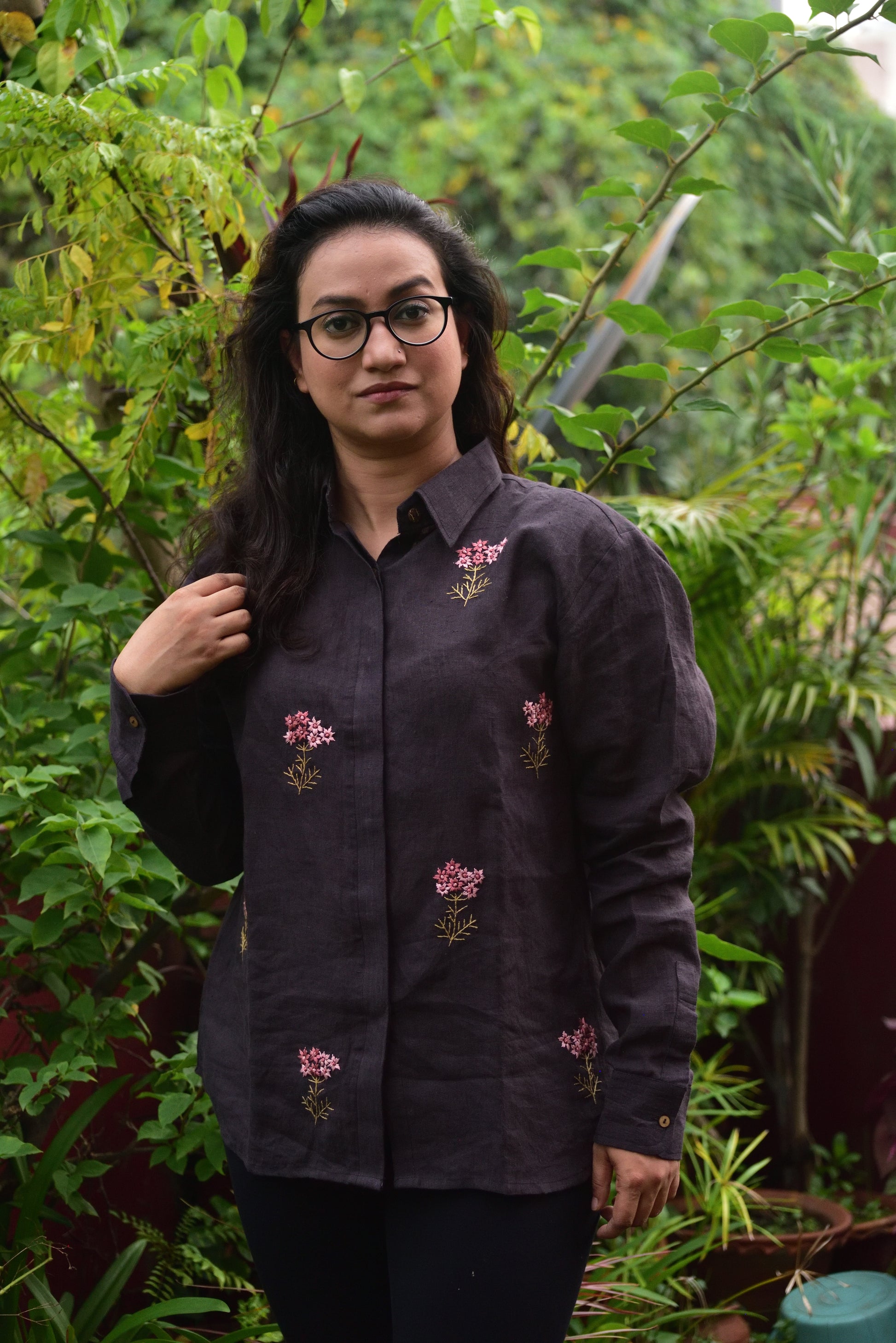 Sunkissed Peonies - Linen by linen shirts image 6